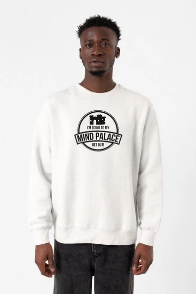 Sherlock Mind Palace Beyaz Erkek 2ip Sweatshirt