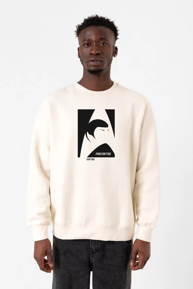 Star Trek Spock Fascinating Ekru Erkek 2ip Sweatshirt