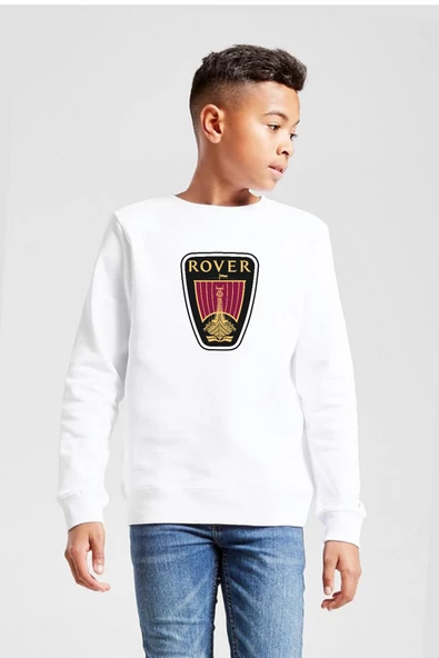 Vikings Rover Amblem Beyaz Çocuk 2ip Sweatshirt
