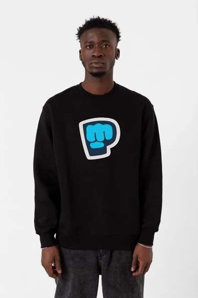 PiewDiePie Active Siyah Erkek 2ip Sweatshirt