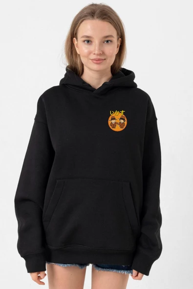 Dragon Ball Z Anime Cool Style Siyah Kadın 3ip Kapşonlu ürün görseli 1