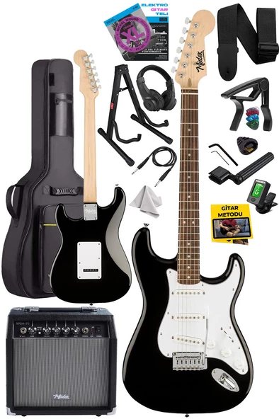 Midex RPH-30WB-35AMP Gül Klavye Strat Kasa SSS 35W Elektro Gitar Seti - 2