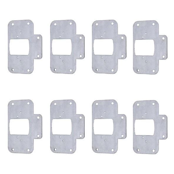 Dolap Kapak Tas Taş Menteşe Tamir Sacı Saç Nobel Pratik Onarım Kiti 6,5x9 cm Yuva Tablası 8 Adet - 6