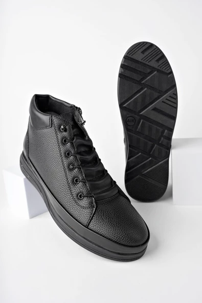 Muggo  M0226 Garantili Erkek Kışlık Bağcıklı Fermuarlı Bot - 6