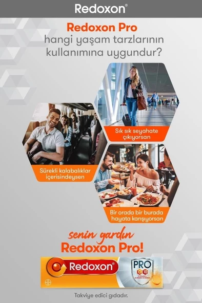 Redoxon Pro 15 Efervesan Tablet I 1000 C Vitamini, D Vitamini, Selenyum Ve Çinkoya Ek 7 Vitamin - 8