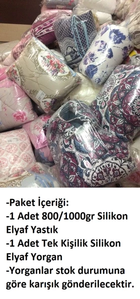 Deluxe Öğrenci Seti, Tek Kişilik Silikon Yorgan+Yastık Seti - 3