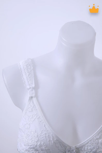 Sevibebe B/C/D Cup Comfort Lüx Dantelli Pamuk Penye Emzirme Sütyeni 8277 - 8