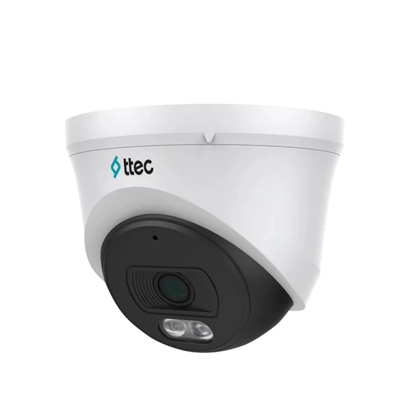 Ttec IPDP-4330M-MS/S Dahili Mikrofon 4MP 2.8 mm Sabit Lensli IR IP Dome Kamera