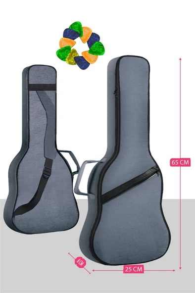 Midex CS-24 Concert Ukulele Çantası Gigbag Soft Case Kılıf (10 Pena ve Takım Tel Hediye) - 2