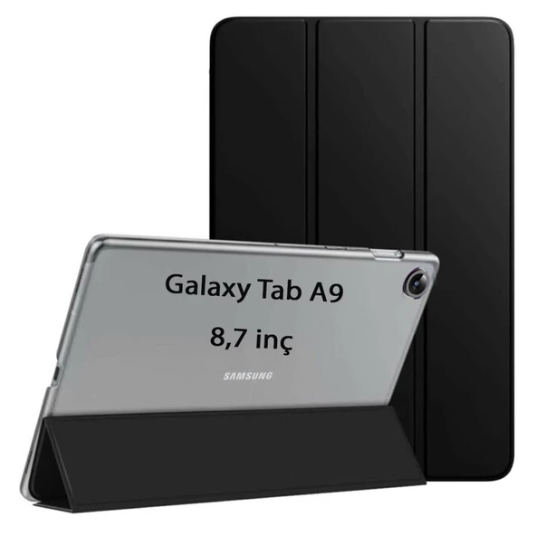 Samsung Galaxy Tab A9 8.7inç X110 X113 X115 X117 Kılıf PU Deri Smart Standlı Case