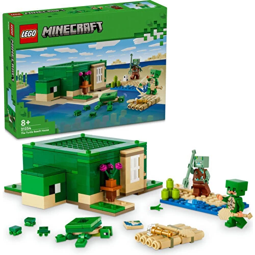 LEGO Minecraft 21254 Kaplumbağa Plaj Evi (234 Parça) ürün görseli 1