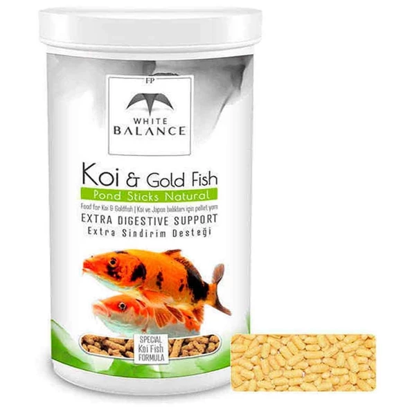 White Balance Koi-Gold Fish Pond Sticks Natural 1000 ml