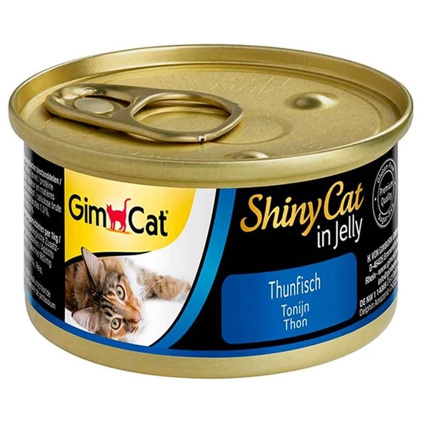 Gimcat Shiny Cat Jel İçinde Ton Balıklı Kedi Konservesi 70 gr - Resim 2