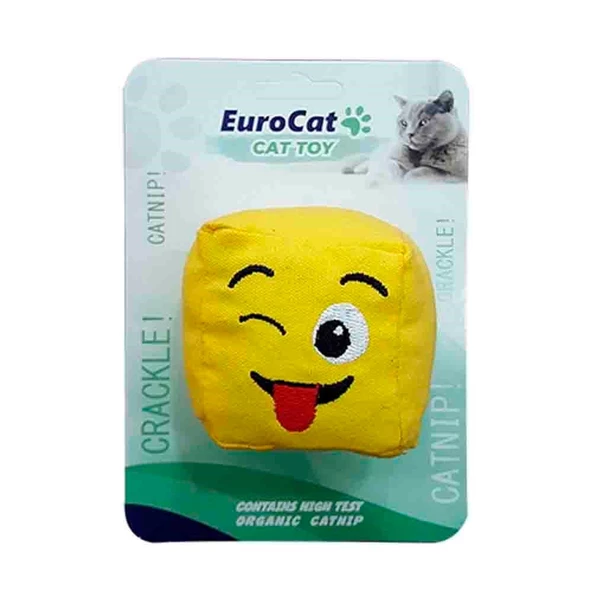 Eurocat Dil Çıkaran Smiley Küp Kedi Oyuncağı