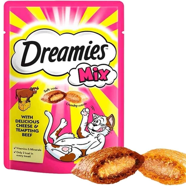 Dreamies Kedi Ödül Mix Sığır Etli Ve Peynirli 60 gr