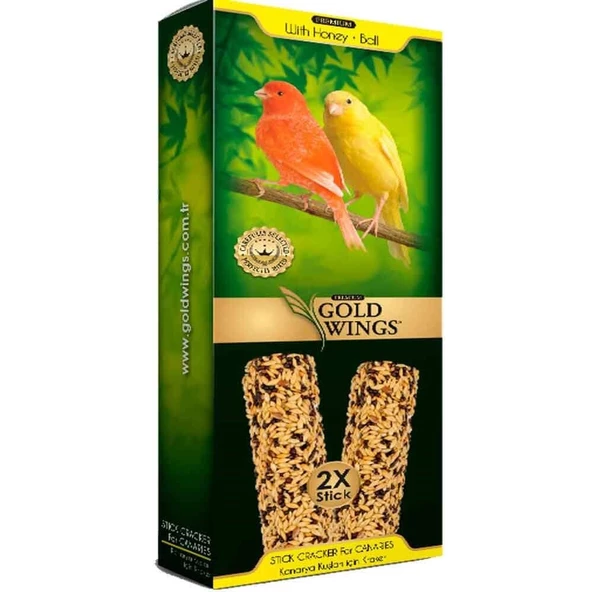 Gold Wings Premium Ballı Kanarya Krakeri Kutu 2'li Paket