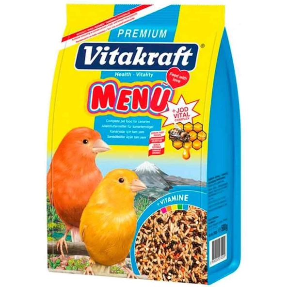 Vitakraft Menü Jod Vital Ballı Kanarya Yemi 500 Gr ürün görseli 1