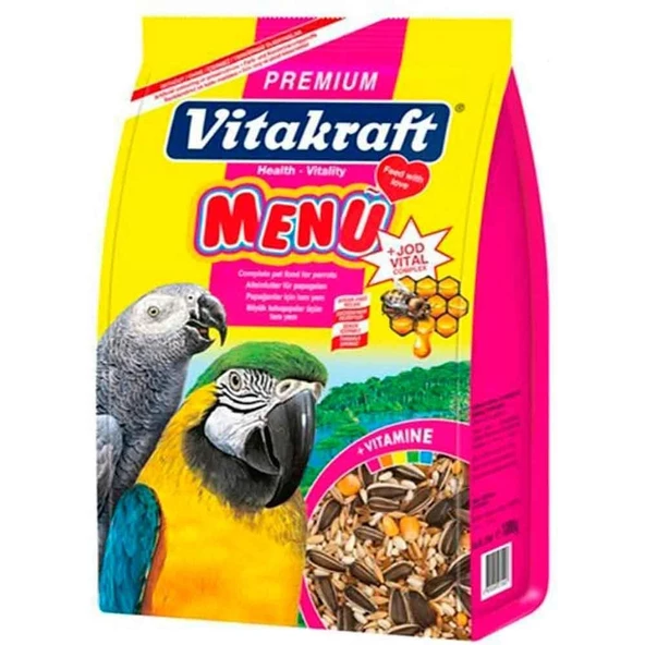 Vitakraft Premium Menü Jod Vital Papağan Yemi 1 Kg