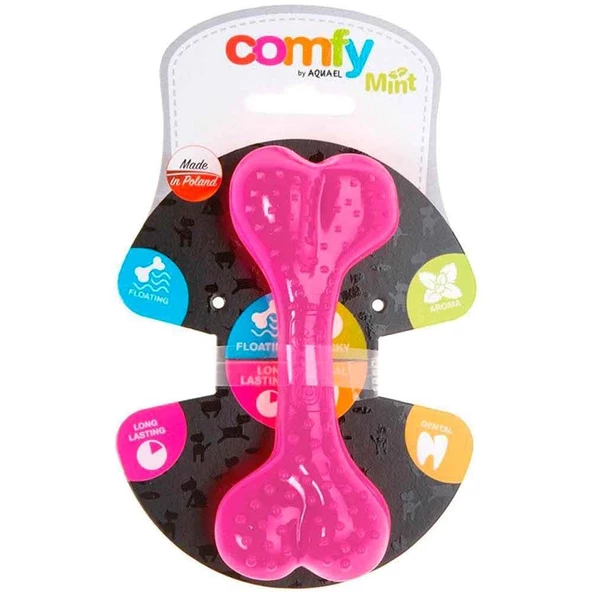 AQUAEL Comfy Toy Köpek Oyuncağı BONE MINT 16 Cm Pembe