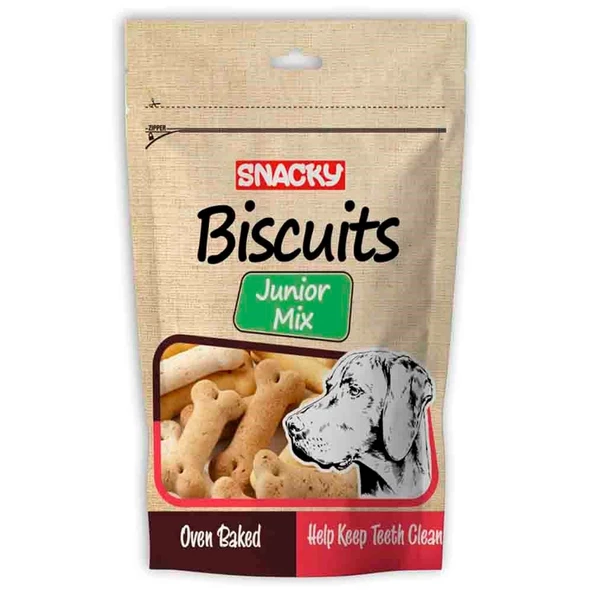 Snacky Junior Mix Yavru Köpek Ödül Bisküvisi 200 Gr