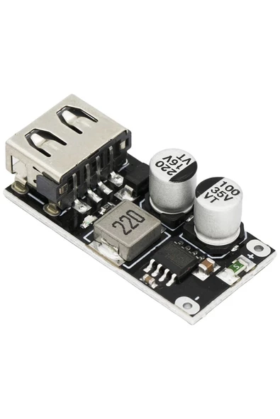 Qc2 Qc3 Hızlı Şarj Modülü Dc 6-32 V 24 W to 5 V Usb Cep Telefonu Android Huawei Mtk Samsung Voltaj Düşürücü - 3
