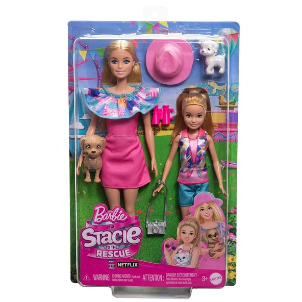 HRM09 Barbie ve Stacie Kız Kardeşler İkili Set - Barbie & Stacie To The Rescue