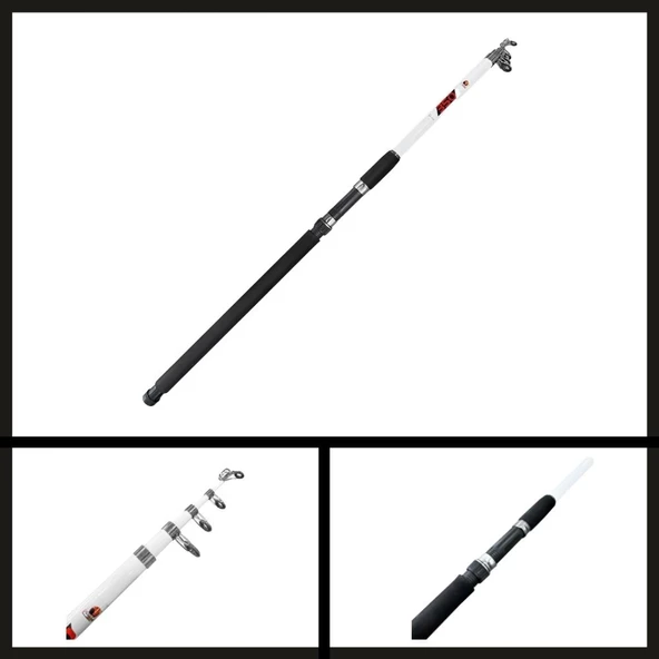 Uyguna-Yakala 60-120 Gr Protackle Beacon 2.70 Mt Teleskopik Kamış Beyaz-AMS.035