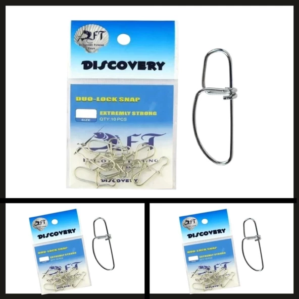 Uyguna-Yakala 10 Adet No:3 Dft Cjs032 Duo Lock Nikel Klips-DON.002