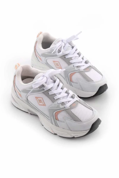 Kadın Ortopedik Taban File Detaylı Sneaker SLZ0005 - Resim 10