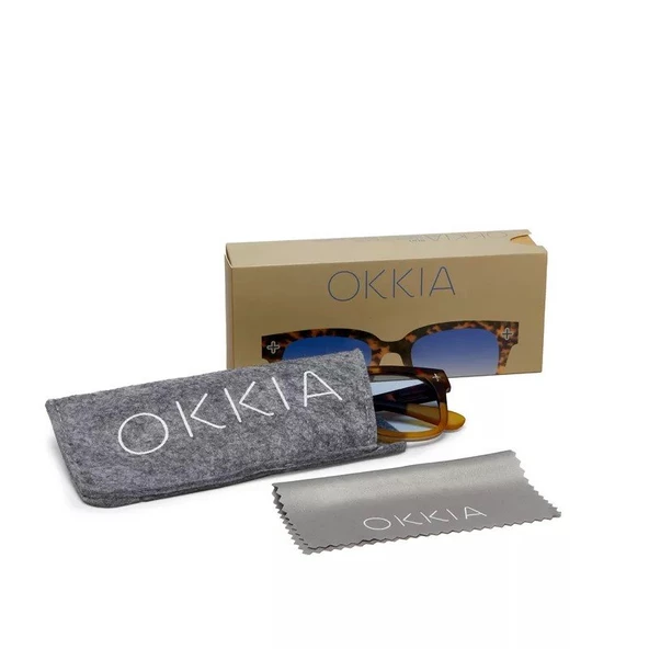 Okkia Giovanni Havana Mavisi Unisex Güneş Gözlüğü Mavi Gradyan - 7