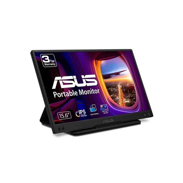 ASUS Zenscreen MB166C 15,6" 60 Hz 5 Ms IPS USB Type-C  USB Type-C  Taşınabilir Monitör - 6