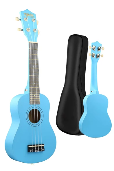 Midex UKX-233BL Mavi Concert Ukulele (Askı Çanta Metod Pena) - 2