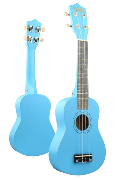 Midex UKX-233BL Mavi Concert Ukulele (Askı Çanta Metod Pena) - 3