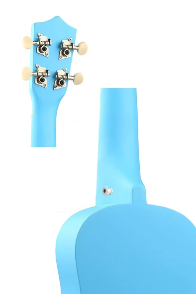 Midex UKX-233BL Mavi Concert Ukulele (Askı Çanta Metod Pena) - 4