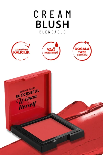 Pastel Cream Blush - Krem Allık 43 Scarlett - 3