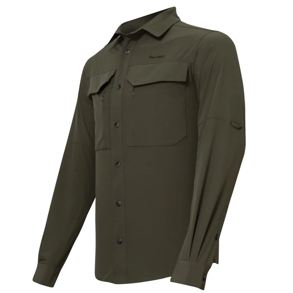 Alpinist Natriks Uzun Kollu Erkek Gömlek Haki (600702) - Resim 2