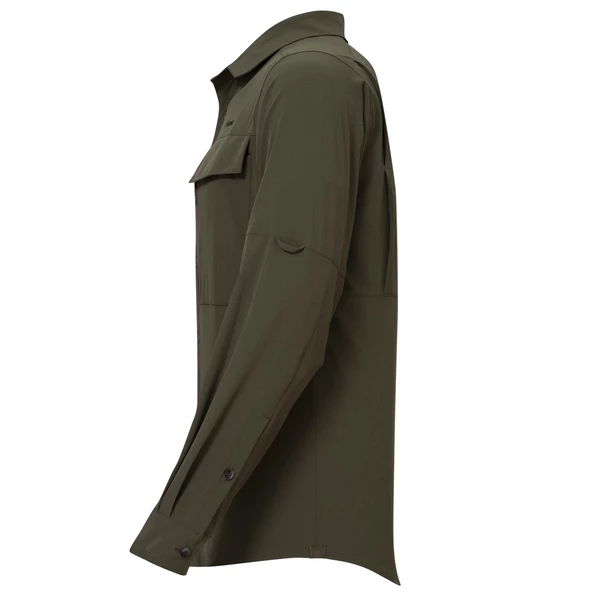 Alpinist Natriks Uzun Kollu Erkek Gömlek Haki (600702) - Resim 3