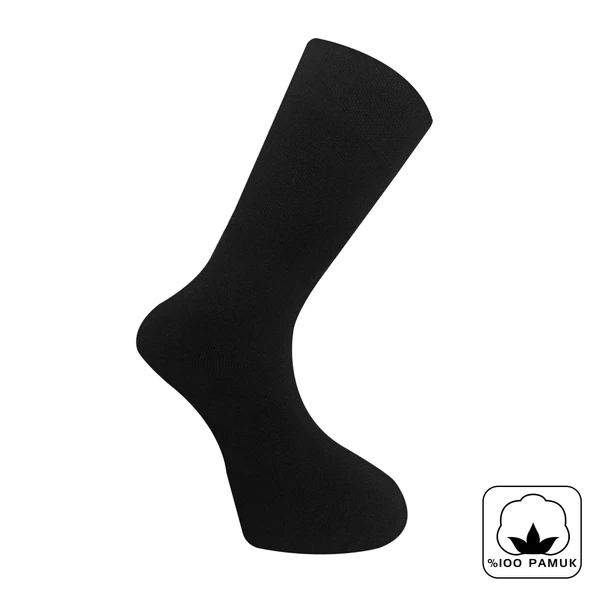 Pro Çorap Asker Havlu Erkek Çorabı Siyah 41-44 (14602) ürün görseli 1