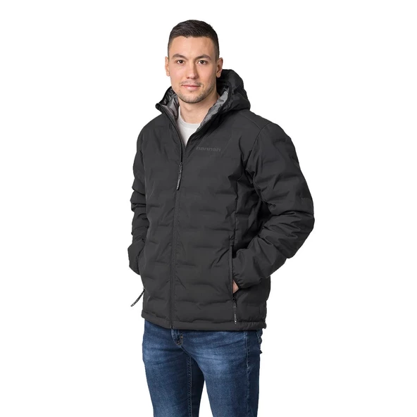 Hannah Zazu Erkek Kaz Tüyü Mont Graphite - Resim 6