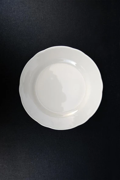 Digithome Papatya 6’lı Porselen Pasta ve Sunum Tabağı Seti 19 Cm Krem - TL4051627 C320.003 - Resim 4