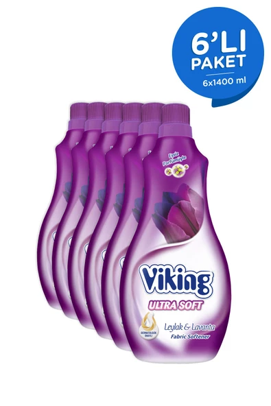 Viking Yumuşatıcı Soft Leylak&Lavanta 1400 ml 6 Adet