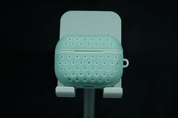 Airpods Pro Uyumlu HoneyComp Kablosuz Kulaklık Kılıfı + Anahtarlık - 3