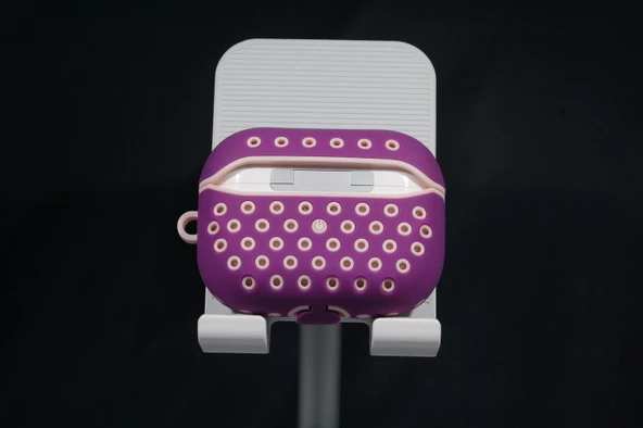 Airpods Pro Uyumlu HoneyComp Kablosuz Kulaklık Kılıfı + Anahtarlık - 6