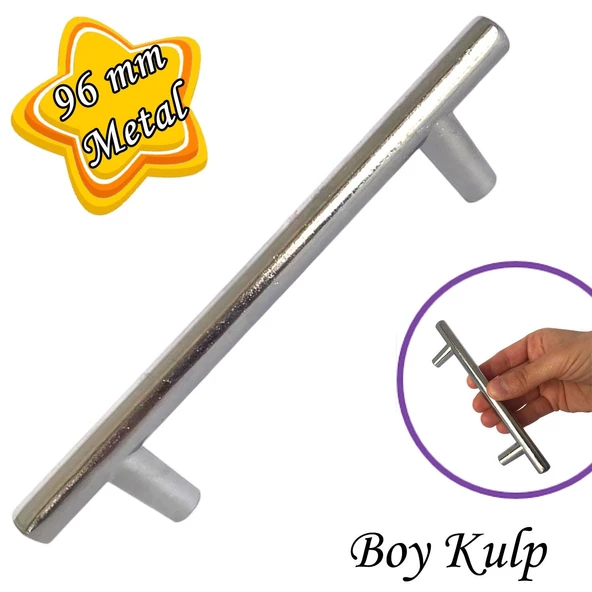 Boy Kulp Krom 96 mm Kulp Mobilya Mutfak Dolabı Çekmece Dolap Kapak Kulpu Kulbu Metal Kulpları