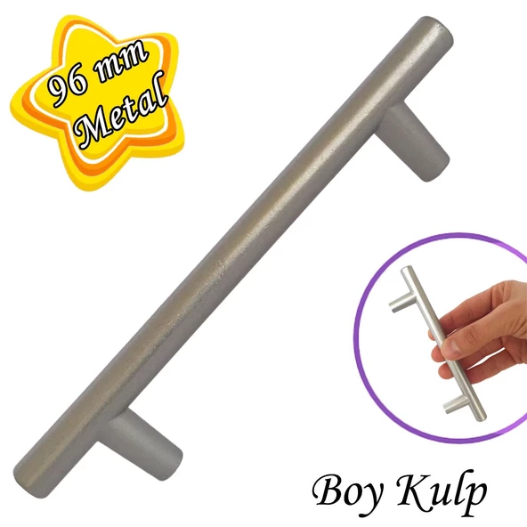 Boy Kulp Mat Krom 96 mm Kulp Mobilya Mutfak Dolabı Çekmece Dolap Kapak Kulpu Kulbu Metal Kulpları