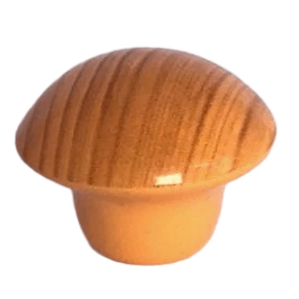 8 Adet Açık Kayın Mantar Düğme Kulp Mobilya Çekmece Dolap Kapak Kulbu Metal Kulp Aksesuarları Vidalı - Resim 5