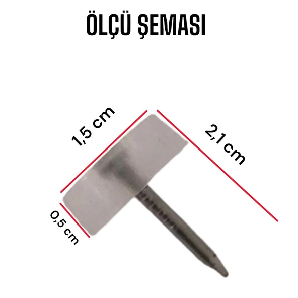 25 Adet Çivili Poligrit Mobilya Masa Sandalye Zemin Koruyucu Şeffaf Silikon Pabuç Poligirit - Resim 3