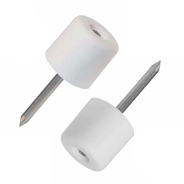 Çivili Raf Pimi Duvar Dolap Mobilya Pimi Sert Plastik Raf Tutucu Beyaz 100 Adet Tekli (1 PAKET) - Resim 4