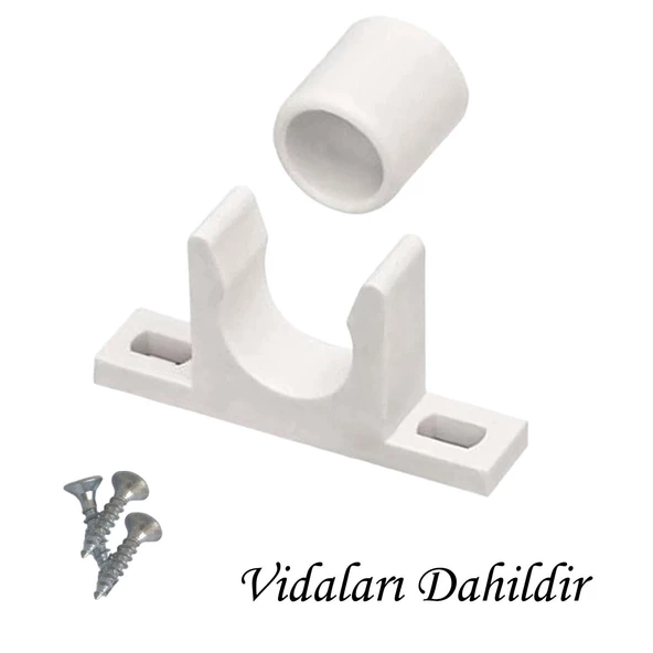 15 Adet Mobilya Dolap Kapak Plastik Çıt Çıt Beyaz - Resim 3