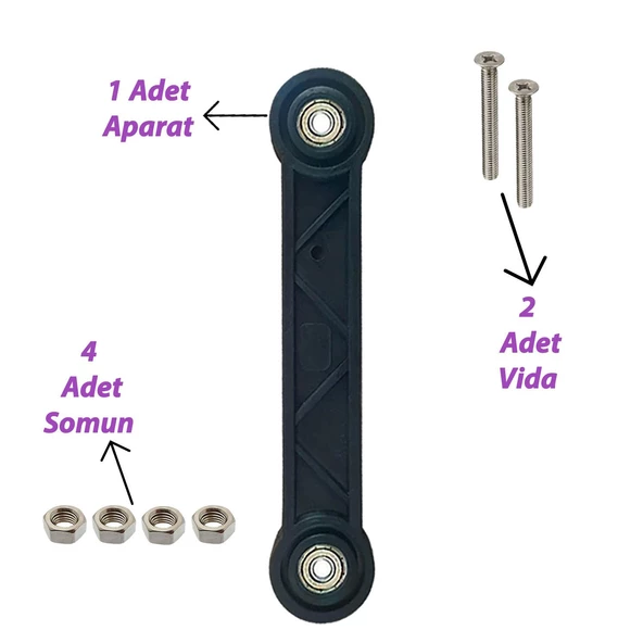 Beşik Sallama Aparatı Siyah 14.5 Cm - 2